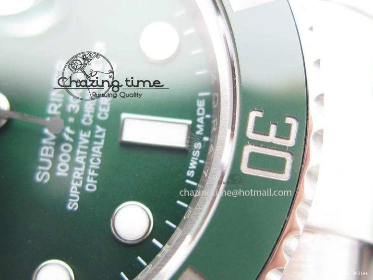 0404 TopPick Submariner 116610 LV Green Ceramic JF 1:1 Best Edition On SS Bracelet SA3135 V 3974